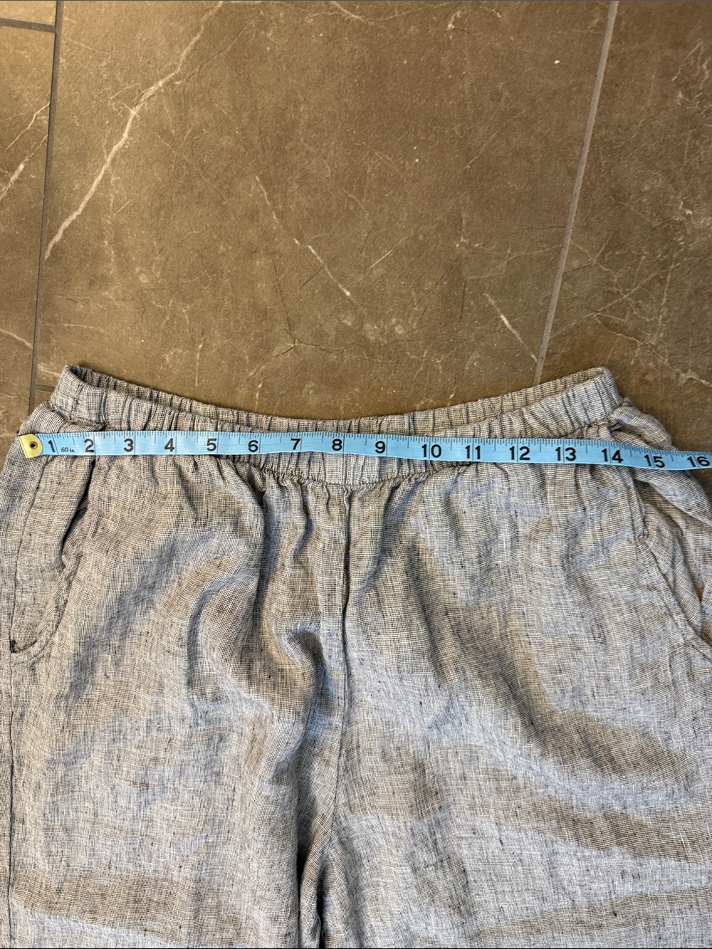 Flax woven blue linen set - Picture 11 of 11